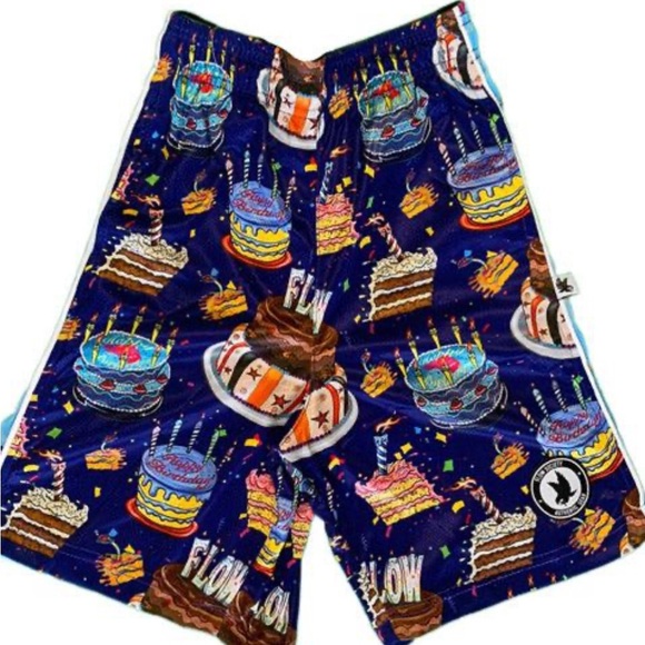 Flow Cake Print Shorts- flow society - Picture 1 of 2